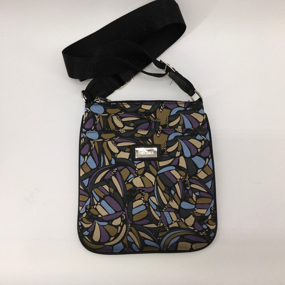 Pineda Covalin Xiki Cross Body Bag Purse Abstract Butterfly Artsy Print Mexican